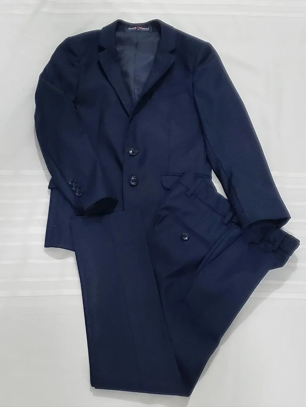 BLACK n BIANCO Boys 2-Piece Navy Suit Set